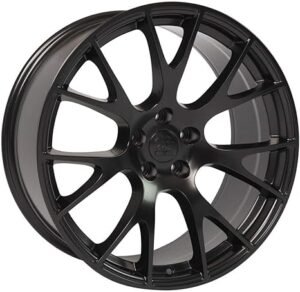 OE Wheels LLC 20 inch Rim Fits 5x115 Challenger Charger Magnum 300 DG15 20x9 Satin Black Wheels Hollander: 2528 - Image 5
