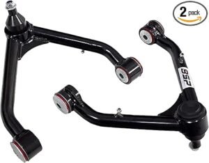 Front Upper Control Arms, 2-4\" Lift Tubular Ball Joint Kit Compatible with 1999-2006 Silverado 1500 Sierra 4WD 4X4 RWD with 6-lug Wheels (Pair)