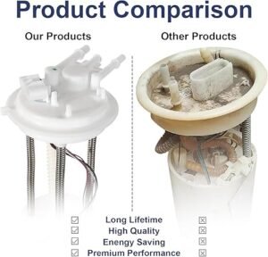 Electric Fuel Pump Assembly Compatible with 1997-2002 Chevy Express 1500 2500 3500 GMC Savana 1500 2500 3500 V8 4.3L 5.0L 5.7L 6.5L 7.4L 8.1L Replace E3966M VANBOL0120 with Sending Unit O-ring - Image 6