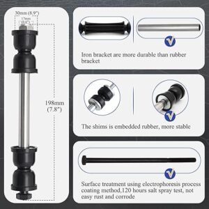K700432 Front Stabilizer Sway Bar End Links for 2007-2016 Chevy Silverado 1500 Avalanche Tahoe Suburban/GMC Sierra Yukon/Cadillac Escalade K700538 - Image 3