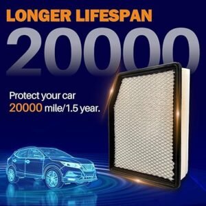 CA12405 Engine Air Filter Compatible with Chevy Silverado 1500 2500 3500,Cadillac Escalade for Chevy Tahoe, Suburban & GMC Sierra 1500 2500 3500,Yukon,Yukon XL,Escalade ESV - Image 3