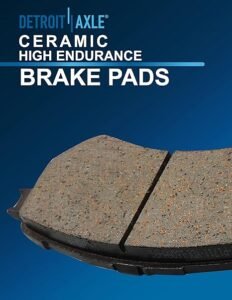 Detroit Axle - Brake Kit for Chevy Silverado Sierra 1500 Tahoe Yukon XL Suburban Escalade ESV Drilled & Slotted Brake Rotors Ceramic Brakes Pads Replacement Front and Rear - Image 4