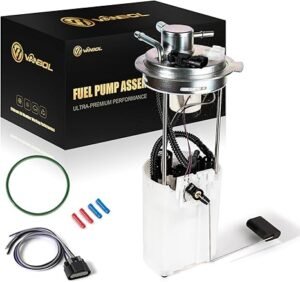 Electric Fuel Pump Assembly Compatible with 2004-2007 Chevy Silverado 1500 2500 HD Classic GMC Sierra 4.3L 4.8L 5.3L 6.0L 8.1L 78.0\" Pickup Replace E3609M VANBOL0052 with Pressure Sensor O-ring