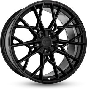 Big Baller Brand H160 Z10 Full Gloss Black Passenger Car Automotive Aluminum Car Wheels Fits Lug Vehicles, Passenger Car Rims, Bolt pattern 5x112, offset.+35mm, Hub 66.56mm for Ultimate Performance
