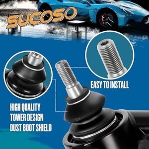 Upper Control Arms for 2007-2018 Chevy Silverado 1500, 2-4\" Lift Adjustable Tubular Steel Control Arm With Ball Joint Fit 2007-2014 GMC Sierra 1500 Avalanche Tahoe Yukon, UCA Replace Stock Forged Arms - Image 4